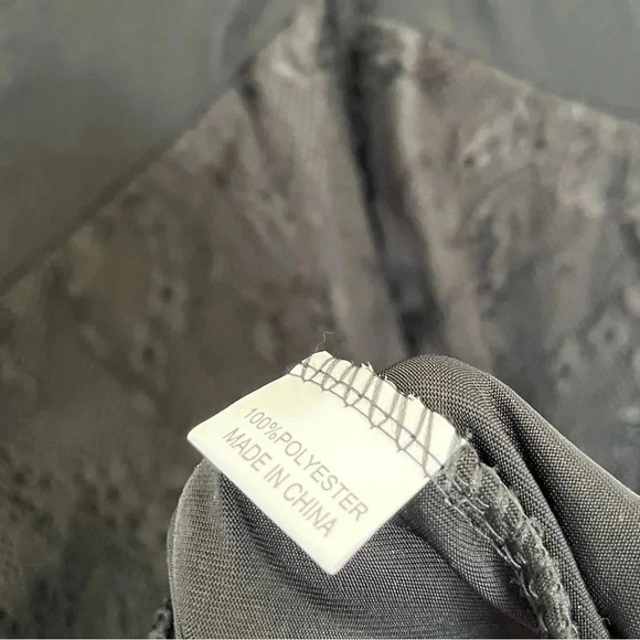 Shein Black Embellished lace Ruffled Mini Dress size medium - Picture 4 of 5